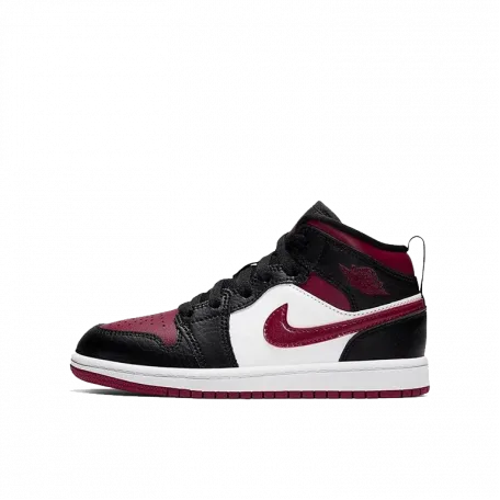 Air Jordan 1 Mid Bred Toe (PS) (Kids)