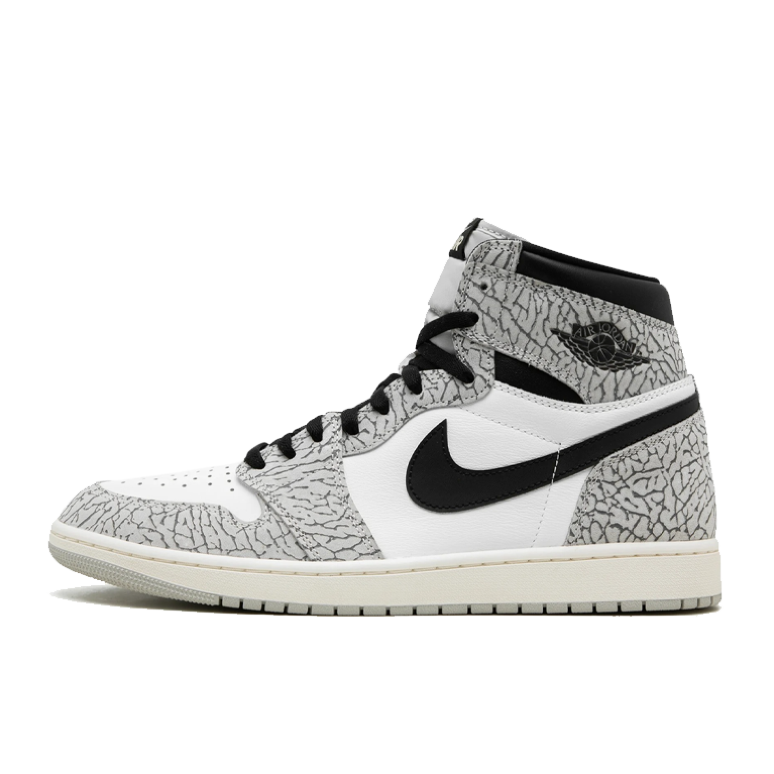 Кроссовки Air Jordan 1 Retro High OG White Cement