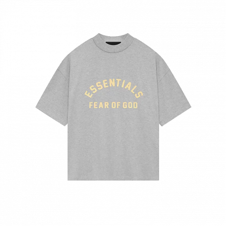 Fear Of God Essentials Heavy Jersey Crewneck T-Shirt Light Heather Grey