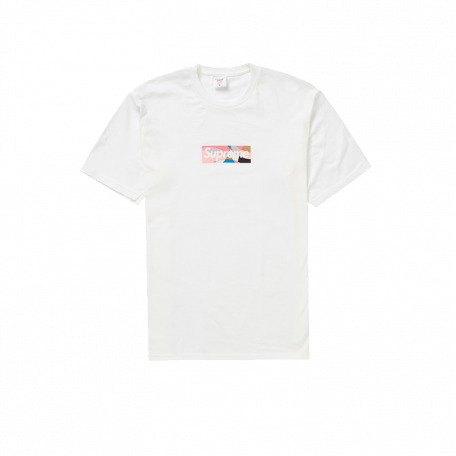 Supreme Emilio Pucci Box Logo Tee White/Dusty Pink