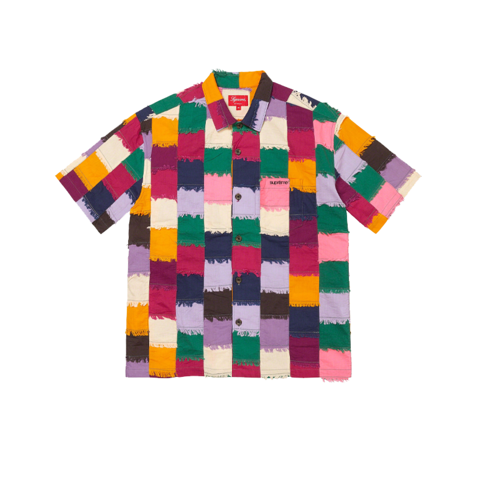 Supreme Patchwork S/S Shirt Multicolor