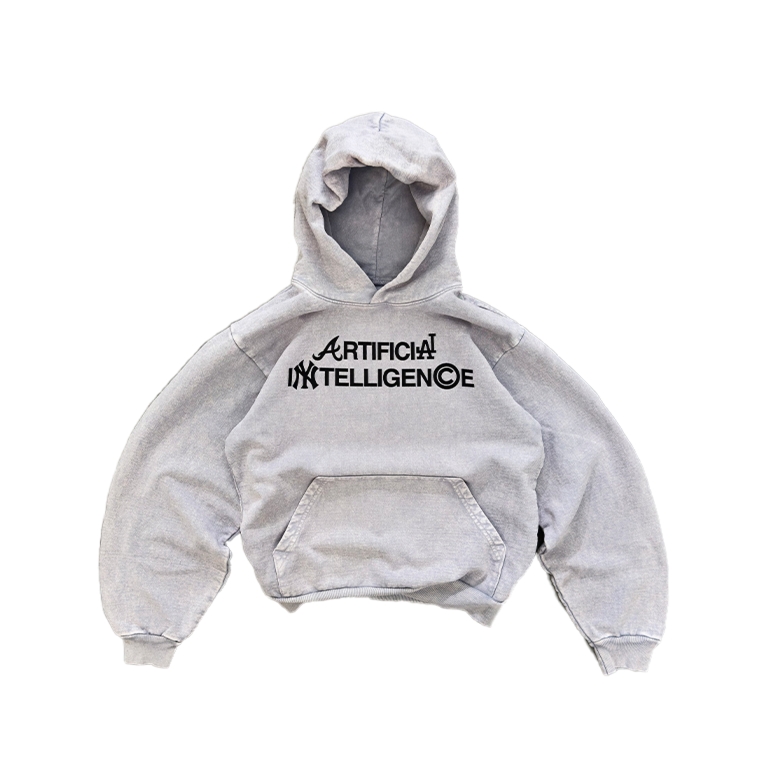 Artificial Fever Intelligence Hoodie Ice Grey