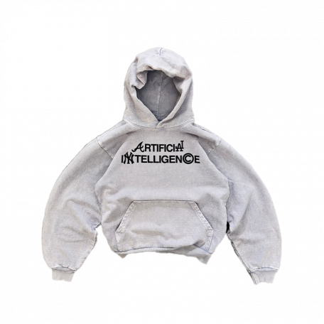 Artificial Fever Intelligence Hoodie Ice Grey